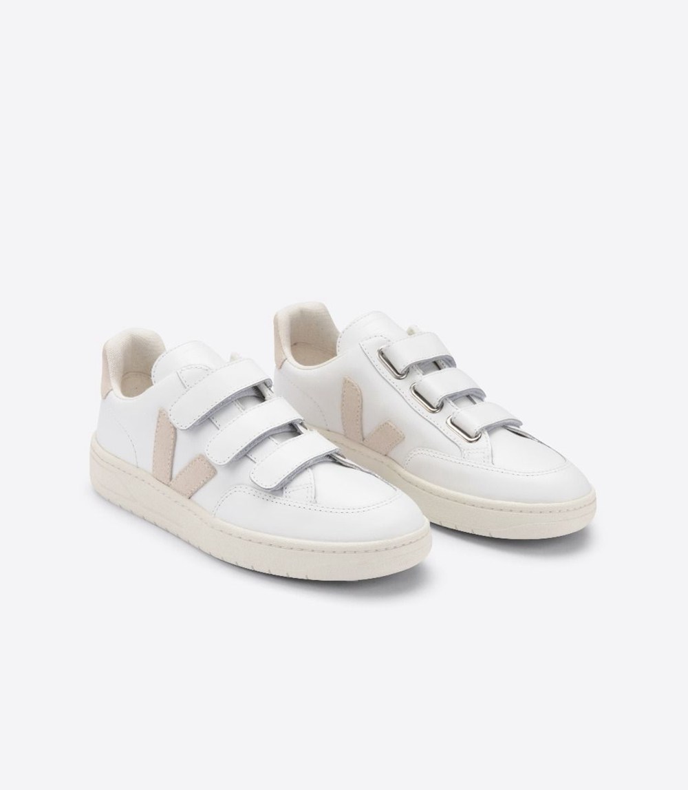 Veja Sneakers Dam - V-Lock Läder - Vita - 135049-PXV